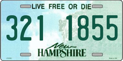 NH license plate 3211855