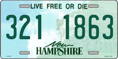 NH license plate 3211863