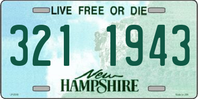 NH license plate 3211943