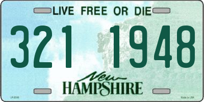 NH license plate 3211948