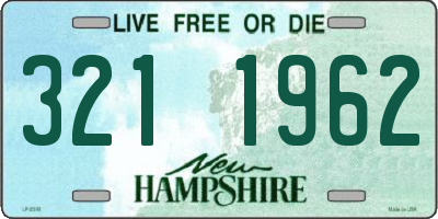 NH license plate 3211962
