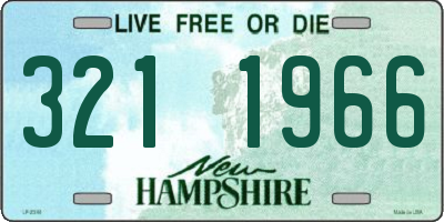 NH license plate 3211966