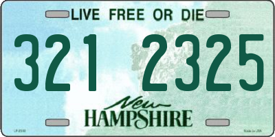 NH license plate 3212325