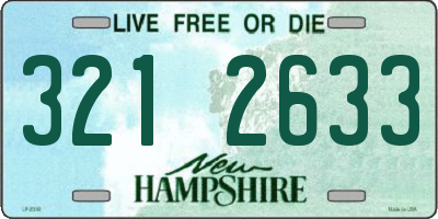 NH license plate 3212633