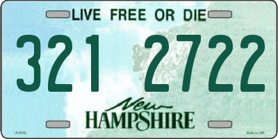 NH license plate 3212722