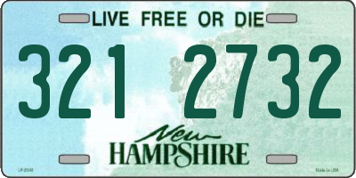 NH license plate 3212732