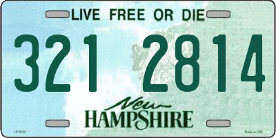 NH license plate 3212814