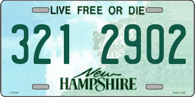 NH license plate 3212902
