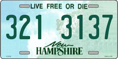 NH license plate 3213137