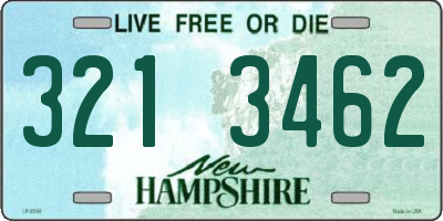NH license plate 3213462