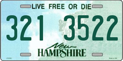 NH license plate 3213522