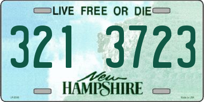 NH license plate 3213723