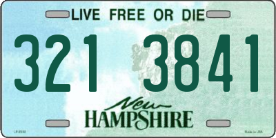 NH license plate 3213841