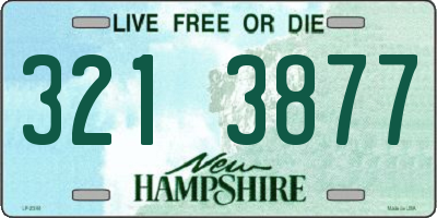 NH license plate 3213877