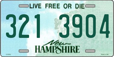 NH license plate 3213904