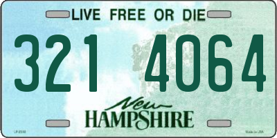 NH license plate 3214064