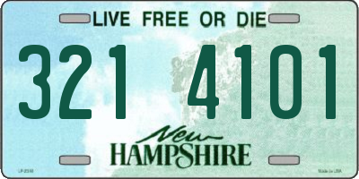NH license plate 3214101