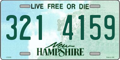 NH license plate 3214159