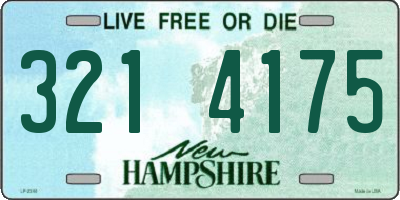 NH license plate 3214175