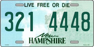 NH license plate 3214448