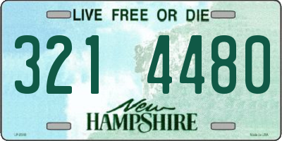 NH license plate 3214480