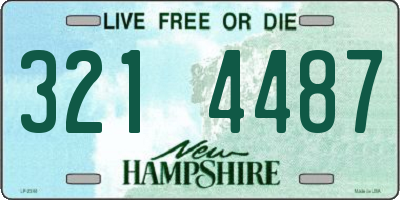 NH license plate 3214487