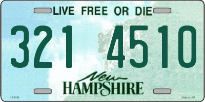 NH license plate 3214510