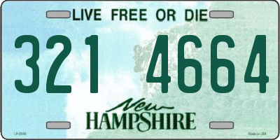 NH license plate 3214664