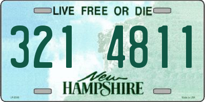 NH license plate 3214811