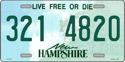 NH license plate 3214820