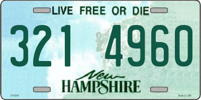 NH license plate 3214960