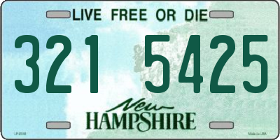 NH license plate 3215425
