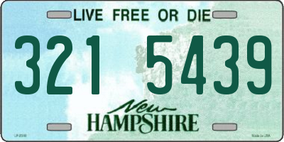 NH license plate 3215439