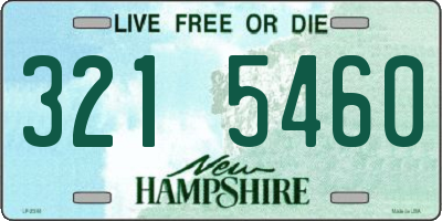 NH license plate 3215460