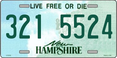 NH license plate 3215524
