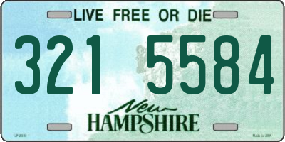 NH license plate 3215584