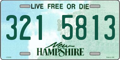 NH license plate 3215813