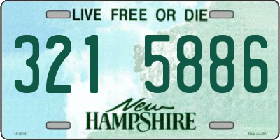 NH license plate 3215886