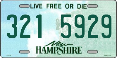 NH license plate 3215929