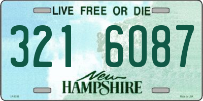 NH license plate 3216087