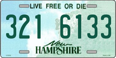 NH license plate 3216133