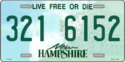 NH license plate 3216152