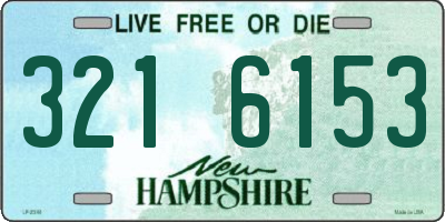 NH license plate 3216153