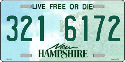 NH license plate 3216172