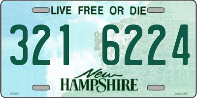NH license plate 3216224