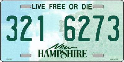 NH license plate 3216273