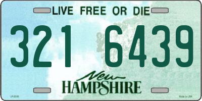 NH license plate 3216439