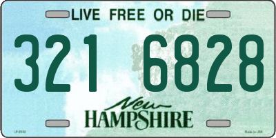 NH license plate 3216828