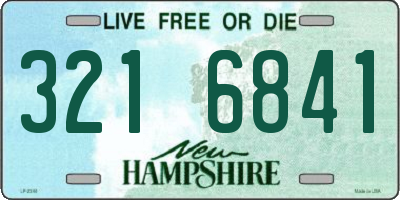 NH license plate 3216841