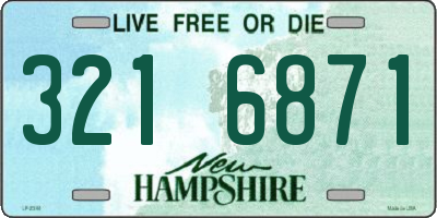 NH license plate 3216871